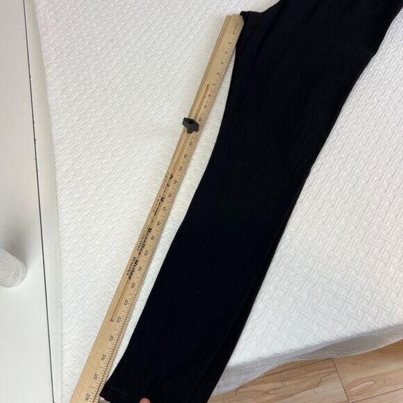 H&M Mama Size Large Maternity Pregnancy High Black Leggings Pants Lounge Stretch - Picture 8 of 9